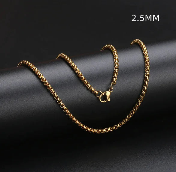 Square Pearl Stainless Steel Necklace