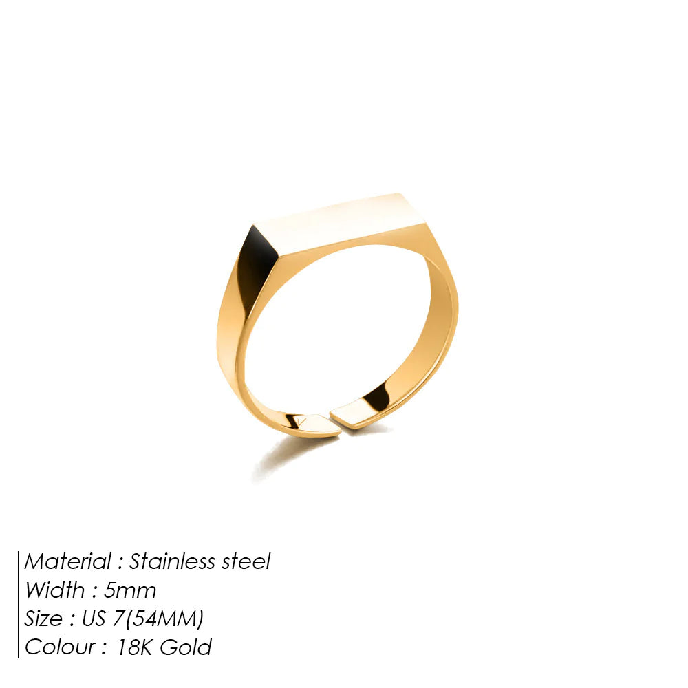Slim Stainless Steel Ring