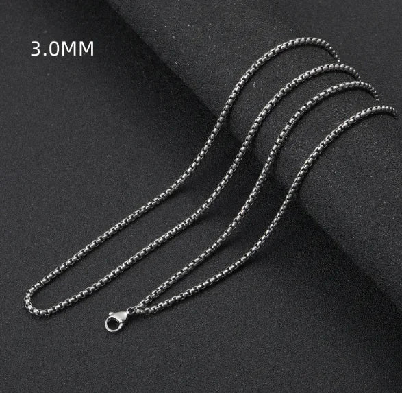 Square Pearl Stainless Steel Necklace