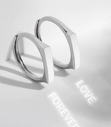 Light Sculpted S925 Silver Projection Ring