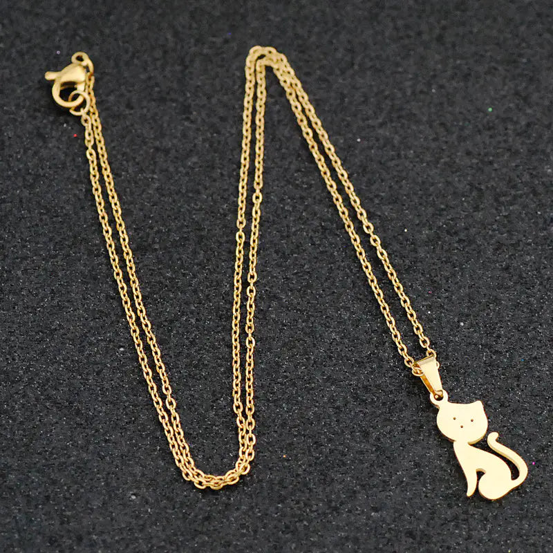 Cat Stainless Steel Necklace