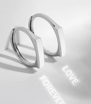 Light Sculpted S925 Silver Projection Ring