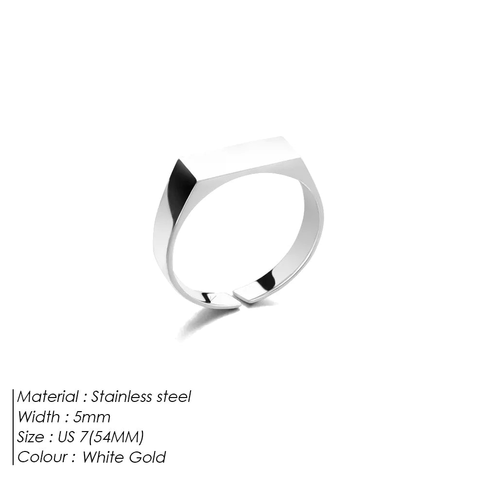 Slim Stainless Steel Ring