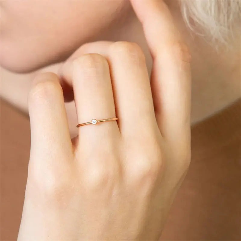 Golden December Stainless Steel Ring