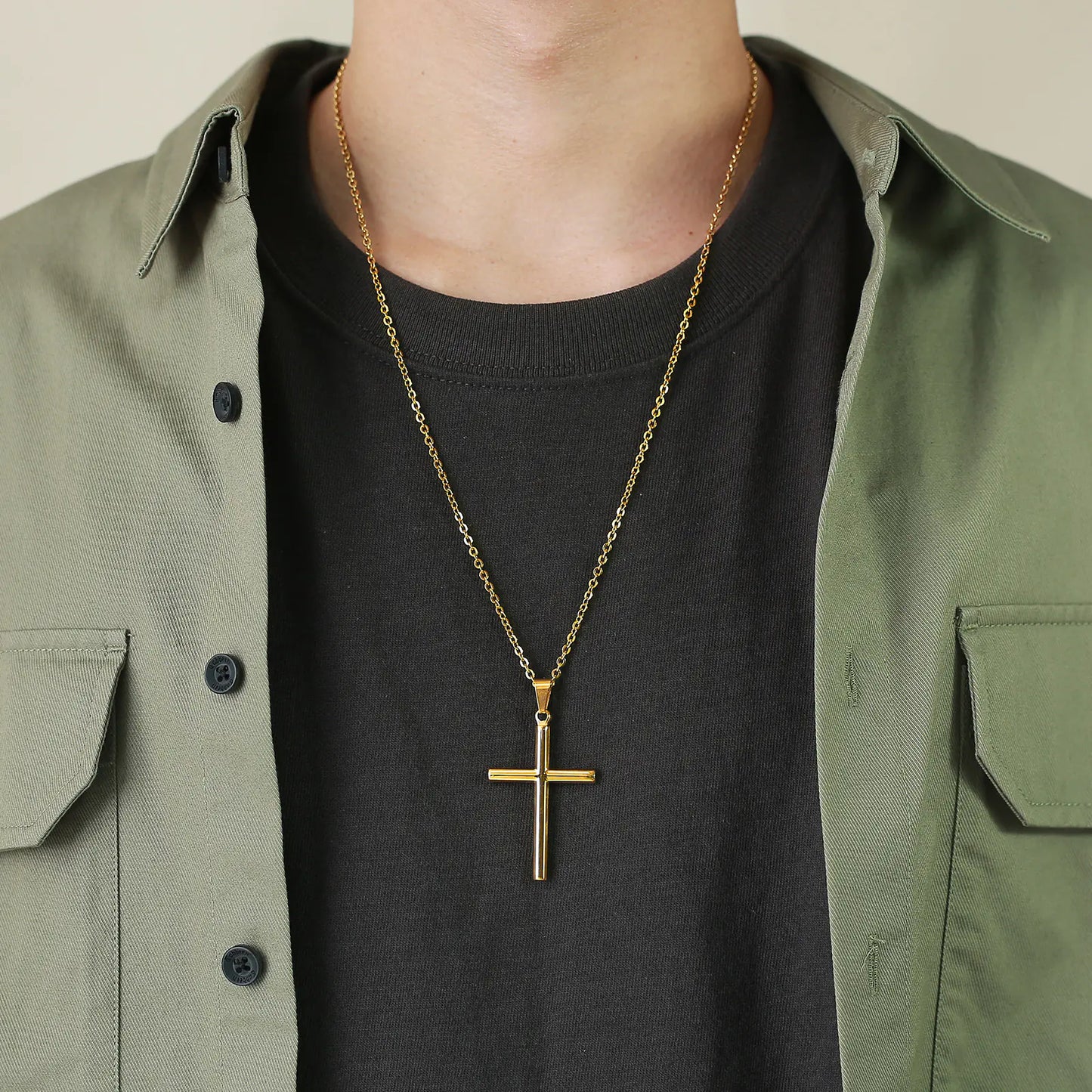 Stainless Steel Cross Necklace