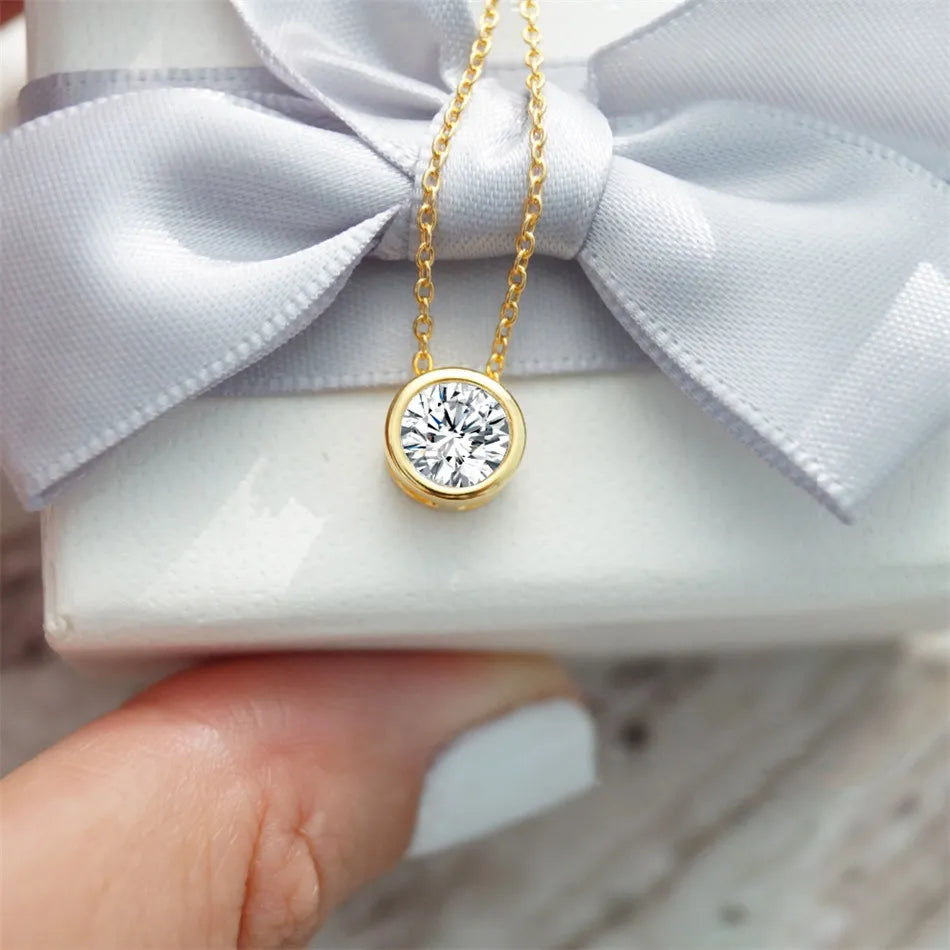 Stainless Steel Birthstone Necklace
