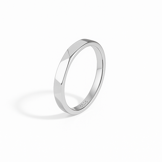 Light Sculpted S925 Silver Projection Ring