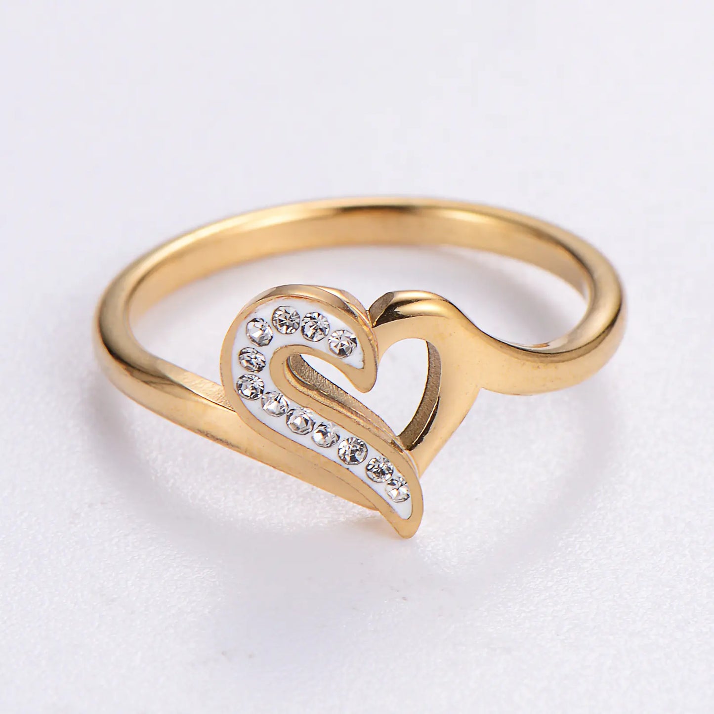 Creative Heart Retro Fashion Stainless Steel Ring