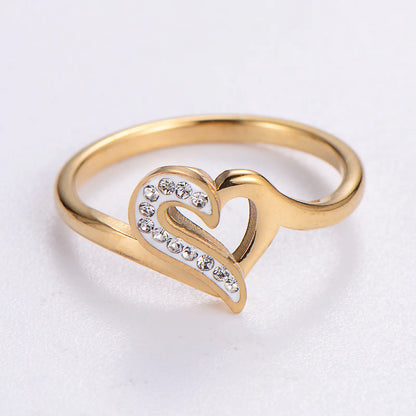 Creative Heart Retro Fashion Stainless Steel Ring