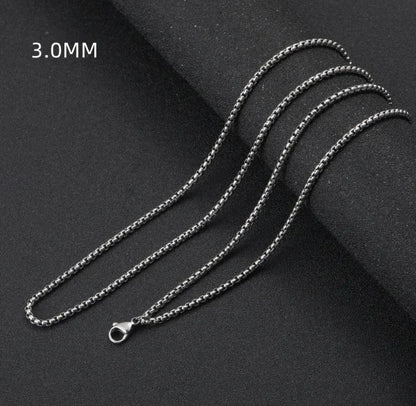 Square Pearl Stainless Steel Necklace