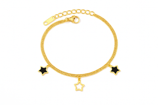 Five-Pointed Star Stainless Steel Bracelet