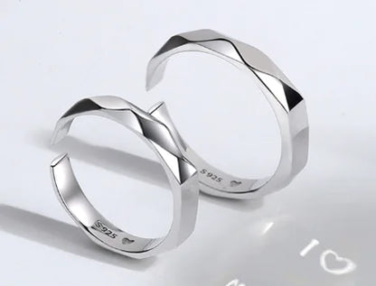 Light Sculpted S925 Silver Projection Ring
