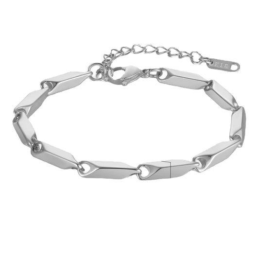 Men's Stainless Steel Melon Seed Bracelet