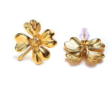 Gold Touch Stainless Steel Earrings