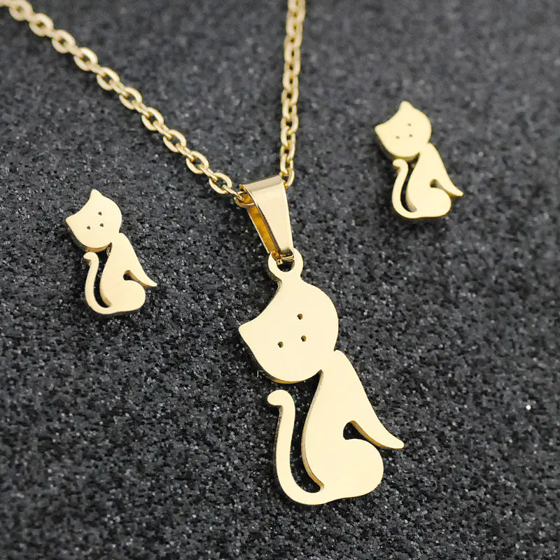 Cat Stainless Steel Necklace
