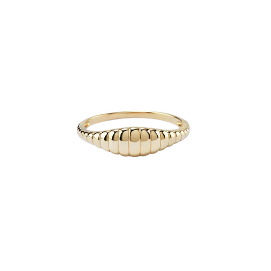 eManco Minimalist Gold-Plated Stainless Steel Ring