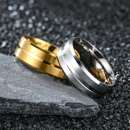 Matte Stainless Steel Ring for Men deze tekst nog