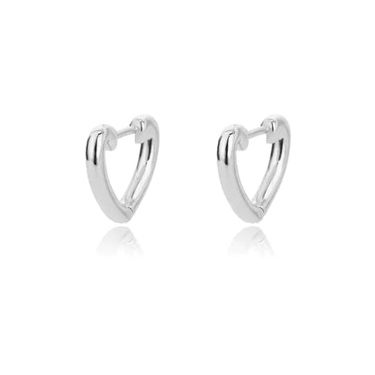 Vintage Gold Stainless Steel Heart Earrings for Women