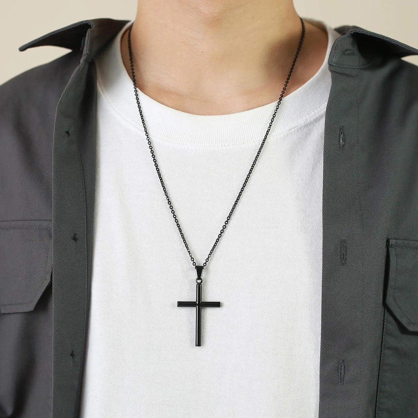 Stainless Steel Cross Necklace