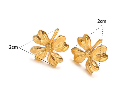 Gold Touch Stainless Steel Earrings