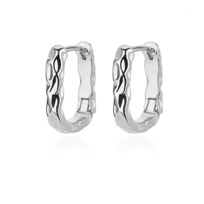 Vintage Gold Stainless Steel Heart Earrings for Women