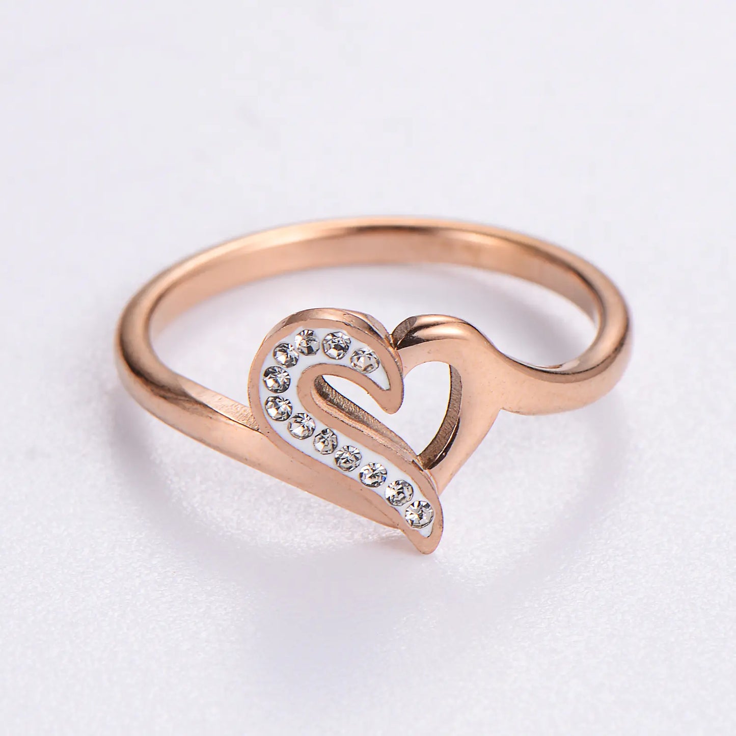 Creative Heart Retro Fashion Stainless Steel Ring