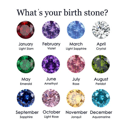 Stainless Steel Birthstone Necklace
