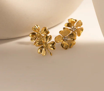 Gold Touch Stainless Steel Earrings
