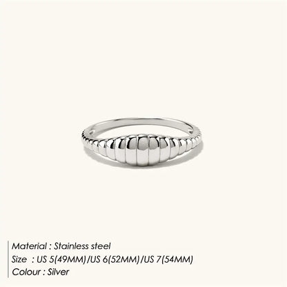 eManco Minimalist Gold-Plated Stainless Steel Ring